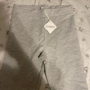 These are mid waisted great thick comfortable material biker shorts!